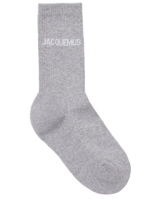 Les Chaussettes logo knit socks