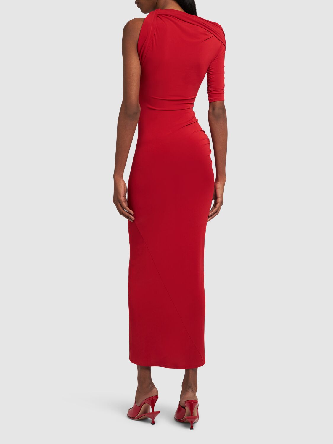 La Robe Drapeado jersey midi dress