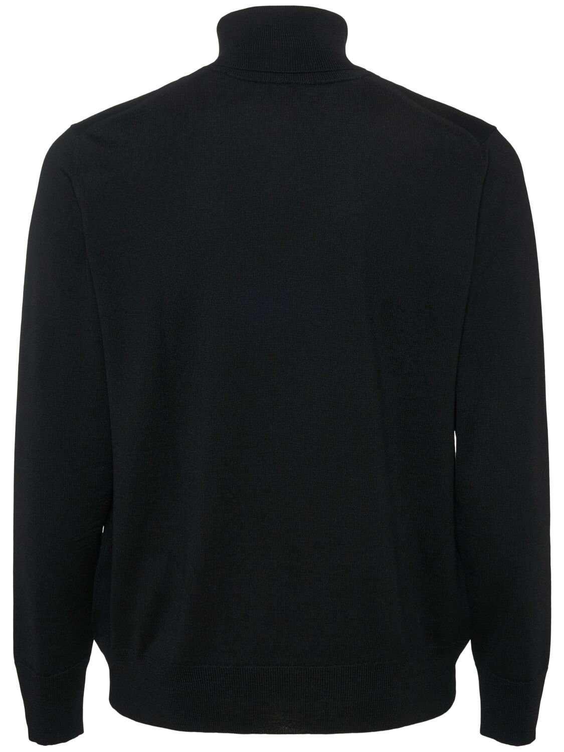 Wool turtleneck black sweater